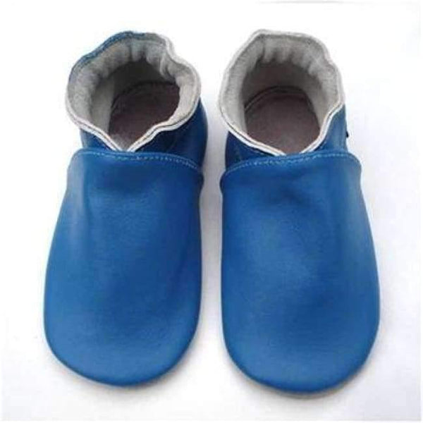 Planet Gates Blue / 2 Guaranteed 100% soft soled Genuine Leather baby shoes / First Walkers free shipping