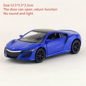 Planet Gates Blue 2 New 1:32 Acura NSX Alloy Sports Car Model Diecast & Toy Vehicles Metal Super Car Model Simulation Sound Light Childrens Toy Gift