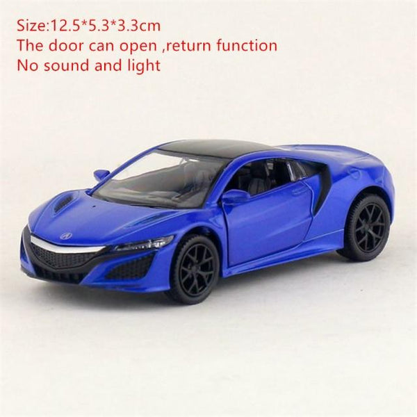 Planet Gates Blue 2 New 1:32 Acura NSX Alloy Sports Car Model Diecast & Toy Vehicles Metal Super Car Model Simulation Sound Light Childrens Toy Gift