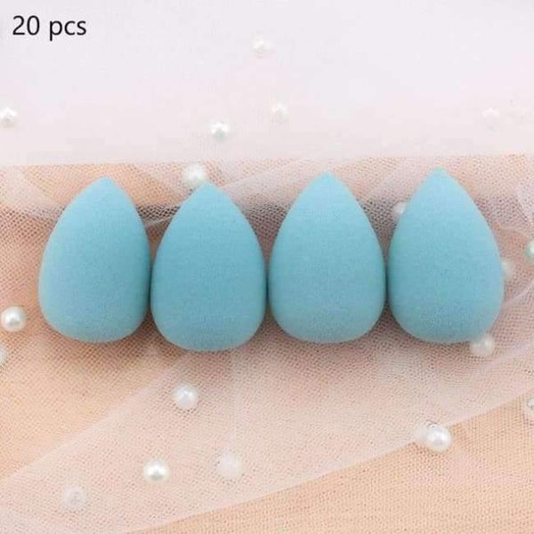 Planet Gates Blue 20pcs Makeup Sponge Water Drop shape Make up Foundation Puff Concealer Flawless Powder Smooth Beauty Cosmetic sponge beauty tool