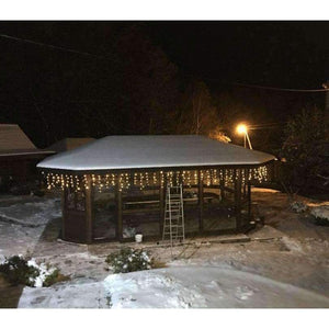 Planet Gates Blue 220V christmas lights Outdoor string light 4.5m 110V 220V 100 leds Curtain Decorative New Year Party Weeding Holiday LED Lamp Light