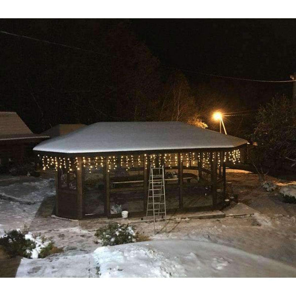 Planet Gates Blue 220V christmas lights Outdoor string light 4.5m 110V 220V 100 leds Curtain Decorative New Year Party Weeding Holiday LED Lamp Light