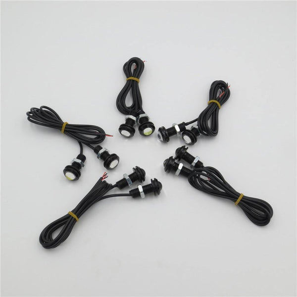 Planet Gates Blue / 23MM / 12V 10pcs 9W 12V 24V 18MM 23MM LED Eagle Eye Light Car Fog DRL Daytime Reverse Parking Signal Yellow Amber Blue White Red