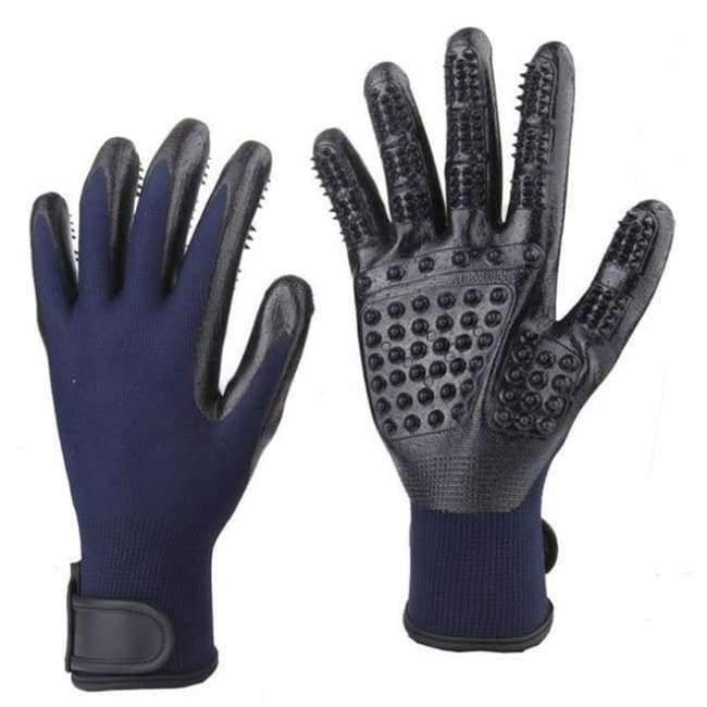 Planet Gates 1 Pair Pet Grooming Gloves Dog Cat Hair Cleaning Brush Rubber Enhanced Deshedding Massage Pet Gloves For Cat Dog Animals