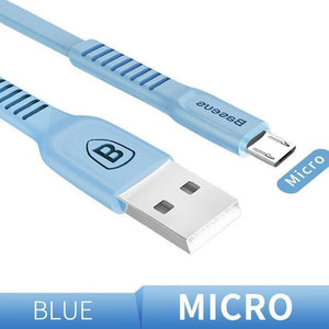 Planet Gates Blue / 25cm Baseus Flat Micro USB Cable Fast Charging Data Cable For Samsung Xiaomi Huawei Android Mobile Phone Charger Cord Microusb Cable