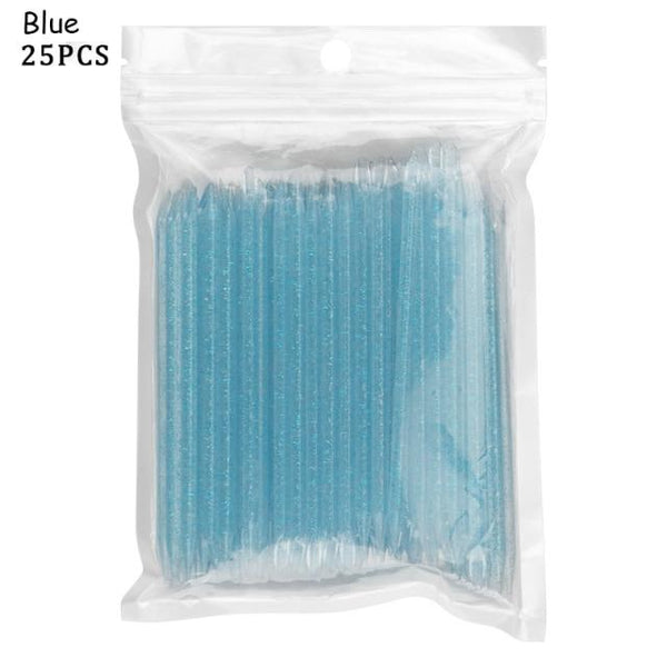 Planet Gates Blue 25PCS 25/50/100Pcs Reusable Crystal Stick Double End Nail Art Cuticle Pusher Cuticle Remover Tool Pedicure Care Nails Manicures Tools
