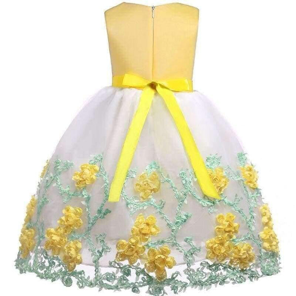 Planet Gates blue / 2T Baby Girl embroidery Silk Princess Dress for Wedding party Kids  Dresses for Toddler Girl Children Fashion Christmas Clothing