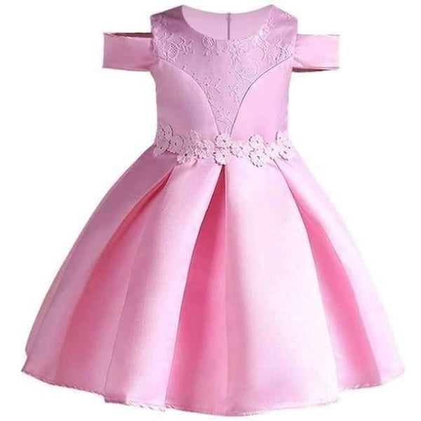 Planet Gates blue / 2T Baby Girl embroidery Silk Princess Dress for Wedding party Kids  Dresses for Toddler Girl Children Fashion Christmas Clothing