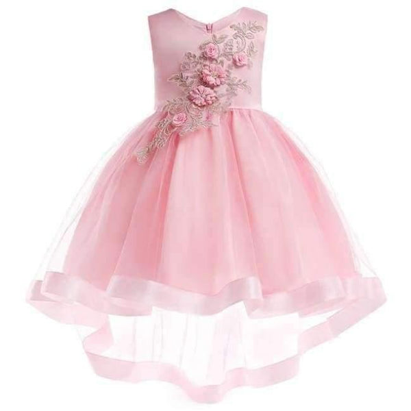 Planet Gates blue / 2T Baby Girl embroidery Silk Princess Dress for Wedding party Kids  Dresses for Toddler Girl Children Fashion Christmas Clothing