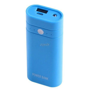 Planet Gates Blue 2x18650 Battery Charger 5V USB Mobile Power Bank Case Kit DIY Box Phone Case Z17 Drop ship