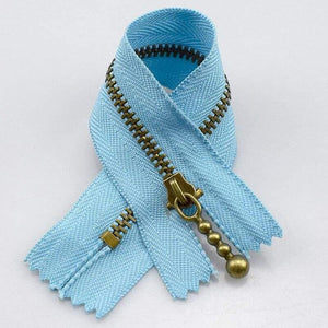 Planet Gates blue / 3# / 15cm 10pc Meetee Metal Zippers 15/20/30/40cm 3# Close-end Zip Bronze For DIY Sewing Bags Jeans Shoes Clothing Tailor Craft Acessories