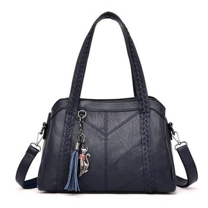 Soft Leather Luxury handbags Women bags Designer Tassel Crossbody Shoulder Bags For Women
