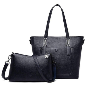 Women Leather Handbags 2 Set Women Messenger Bags Designer Crossbody Bag Women Bolsa