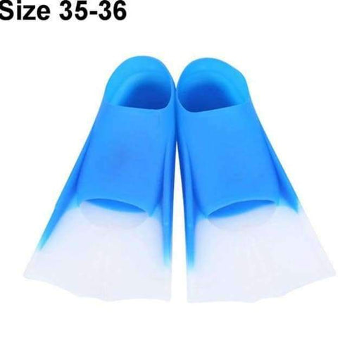 Planet Gates Blue 35-36 Quality Swimming Fins Silicone Diving Fins Long Flippers Scuba Snorkel Swim Fins Shoes for Child Adults Swim Shoes Dropship