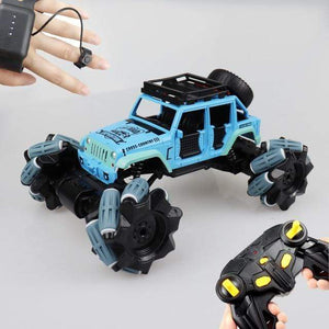 Planet Gates Blue 360 Degree Alloy Stunt RC Cars Toys 2.4G 4CH 1:16 Drift Dual Remote Control Car Model Gift For Kids Boy Birthday Christmas