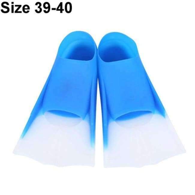 Planet Gates Blue 35-36 Quality Swimming Fins Silicone Diving Fins Long Flippers Scuba Snorkel Swim Fins Shoes for Child Adults Swim Shoes Dropship