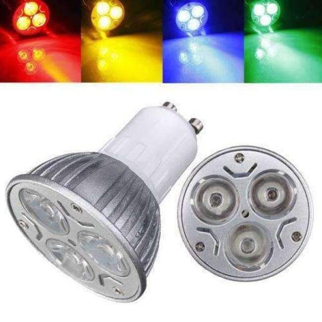Planet Gates Blue / 3W Big Promotion GU10 3 LED Energy Saving Spotlight Down Light Home Lamp Bulb 85-265V White/Warm White/Red/Yellow/Blue/Green