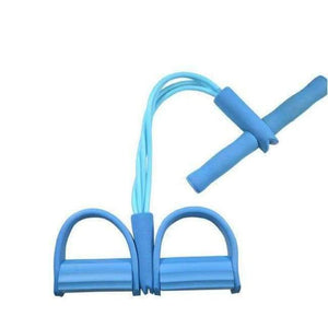 Planet Gates Blue 4 Tube Home Gym Sport Fitness Body Building Crossfit Equipment Yoga Pilates Elastic Rubber Pedal Exerciser Resistance Bands Rope