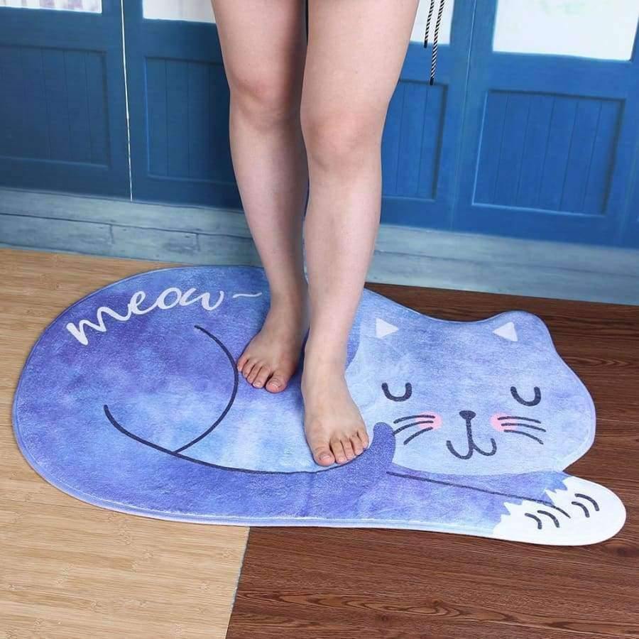 Planet Gates Blue / 40X60CM Bathroom Mat Tea Table Bibulous Antiskid False Sleeping Cat Washable Kitchen Rug Bath Mat Bathroom Products Rug Doormat