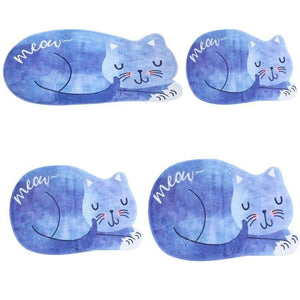 Planet Gates Blue / 40X60CM Bathroom Mat Tea Table Bibulous Antiskid False Sleeping Cat Washable Kitchen Rug Bath Mat Bathroom Products Rug Doormat