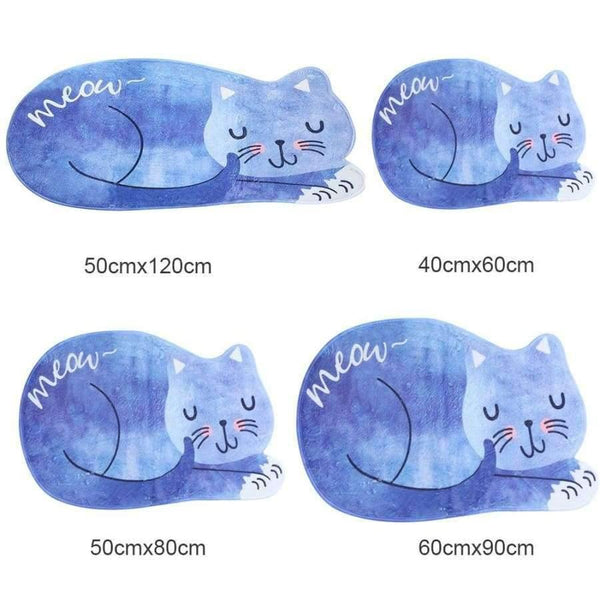 Planet Gates Blue / 40X60CM Bathroom Mat Tea Table Bibulous Antiskid False Sleeping Cat Washable Kitchen Rug Bath Mat Bathroom Products Rug Doormat