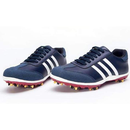 Planet Gates Blue / 41 New Mens Golf Sports Shoes Light & Breathable waterproof removable spikes non-slip men microfiber leather sneakers