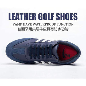 Planet Gates Blue / 41 New Mens Golf Sports Shoes Light & Breathable waterproof removable spikes non-slip men microfiber leather sneakers