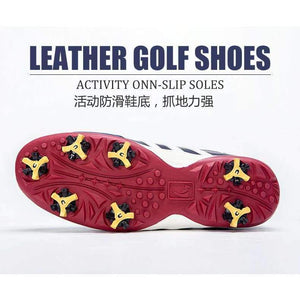 Planet Gates Blue / 41 New Mens Golf Sports Shoes Light & Breathable waterproof removable spikes non-slip men microfiber leather sneakers