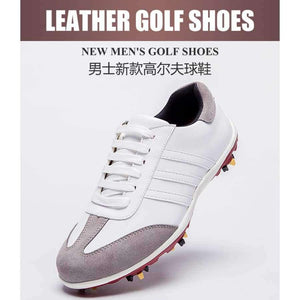Planet Gates Blue / 41 New Mens Golf Sports Shoes Light & Breathable waterproof removable spikes non-slip men microfiber leather sneakers