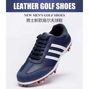 Planet Gates Blue / 41 New Mens Golf Sports Shoes Light & Breathable waterproof removable spikes non-slip men microfiber leather sneakers