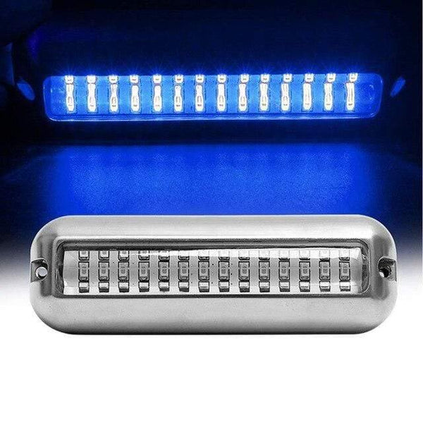 50W Stainless Steel Fishing Boat LED Underwater Pontoon Ocean Ship Beam Yacht Stern Fishing Flood Night Light Pool Accessories