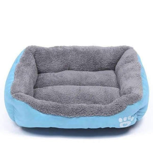 Planet Gates Blue / 42x32 cm Soft PP Cotton Pet Dog Bed Winter Warm Padded Puppy Cat Sofa Bed Cushion Waterproof Cat Dog Pet Mat House