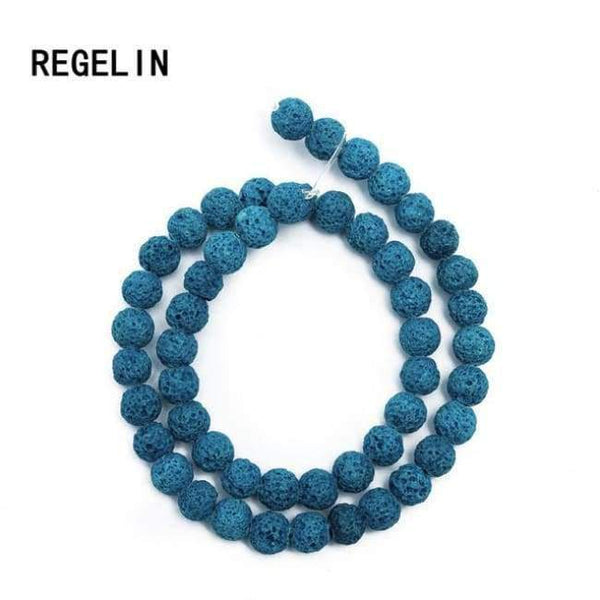 Planet Gates blue / 4MM REGELIN Colorful Volcanic Lava Stone Round Loose beads Natural Stone Rock Ball DIY For Jewelry Bracelet/Necklace Making Gift