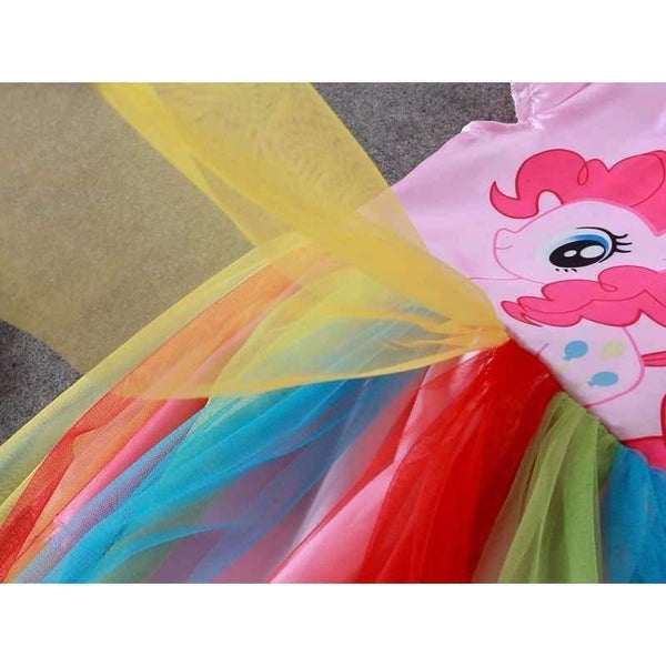 Planet Gates Blue / 4T Baby Girl Dress Children Girl little Pony Dresses Cartoon Princess Party Costume Kids Clothes Summer Clothing