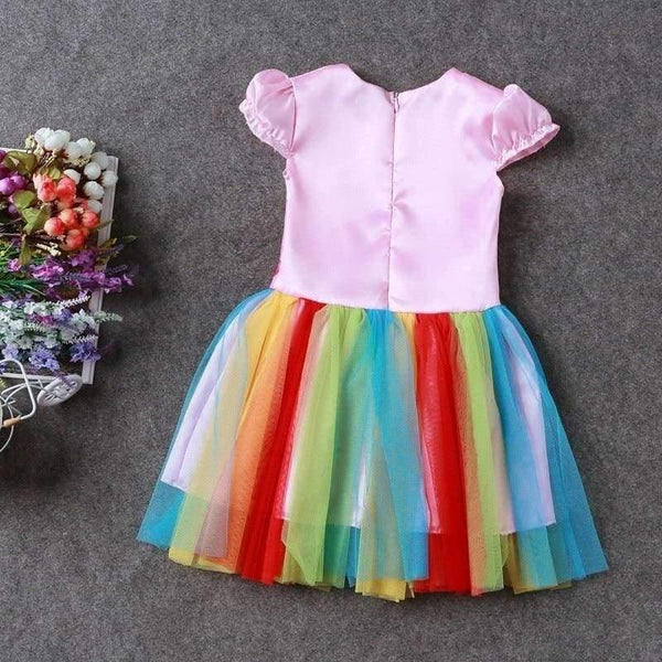 Planet Gates Blue / 4T Baby Girl Dress Children Girl little Pony Dresses Cartoon Princess Party Costume Kids Clothes Summer Clothing