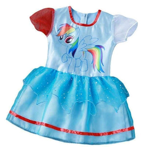 Planet Gates Blue / 4T Baby Girl Dress Children Girl little Pony Dresses Cartoon Princess Party Costume Kids Clothes Summer Clothing