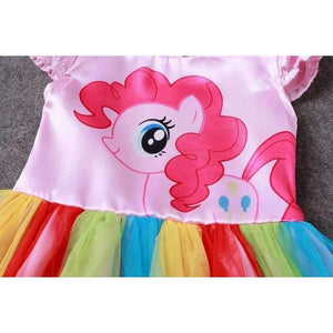 Planet Gates Blue / 4T Baby Girl Dress Children Girl little Pony Dresses Cartoon Princess Party Costume Kids Clothes Summer Clothing