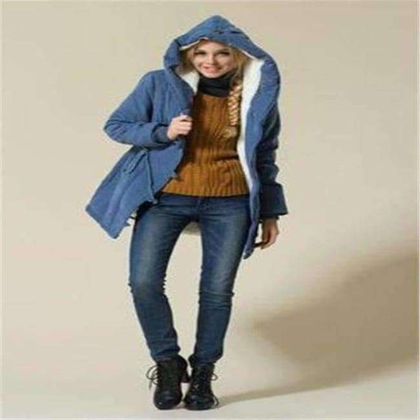 Planet Gates Blue / 4XL Female Winter Jackets 2018 New Winter Coat Parka Women Winter Jacket Cotton Padded Female Plus Size Long Cashmere Coat