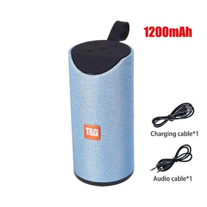 Planet Gates Blue 5.0 Bluetooth Speaker Portable Outdoor Loudspeaker Wireless Mini Column 3D Stereo Music Surround Support FM TFCard Bass Box