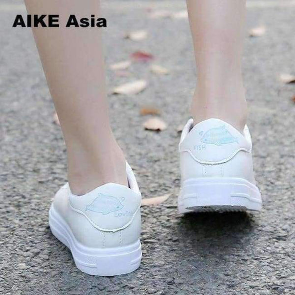 Planet Gates Blue / 5 2018 Fashion Canvas Shoes Women Vulcanization Shoes Brand Woman Breathable Casual Flats white Shoes Sneakers  Women's #LL&1821