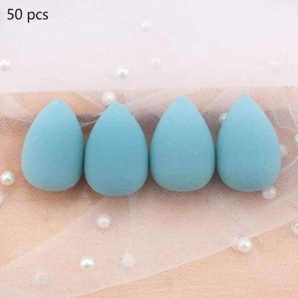Planet Gates Blue 50pcs Makeup Sponge Water Drop shape Make up Foundation Puff Concealer Flawless Powder Smooth Beauty Cosmetic sponge beauty tool