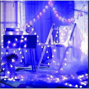 Planet Gates Blue / 5M 20LED BALLS 10M 100LEDS EU Plug Christmas Tree Garland String Led Xmas Decoration Outdoor Ball Curtain Fairy Holiday Lights