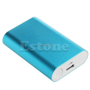 Planet Gates blue 5V 1.5A Aluminum Power Bank Case Kit 3X 18650 Battery Charger Case Box for Cell Phone Z17 Drop ship