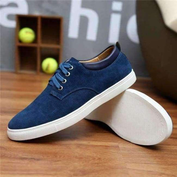 Planet Gates Blue / 6 2017 New Fashion Autumn/Winter Suede Men Shoes Men Canvas Shoes Leather Casual Breathable Shoes Flats Big Size 38-49 Free Ship