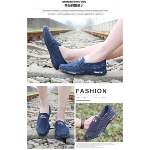 Planet Gates Blue / 6.5 Canvas Men Shoes Denim Lace-Up Men Casual Shoes New 2018Plimsolls Breathable Male Footwear Spring Autumn Hz