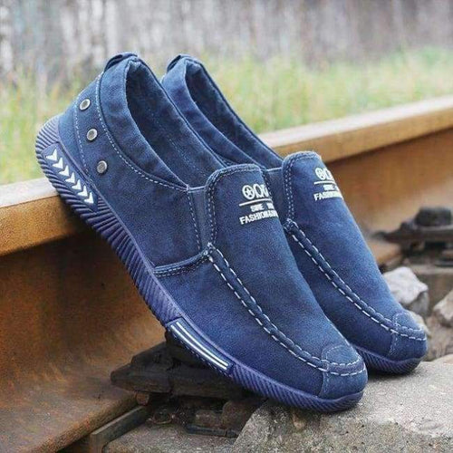 Planet Gates Blue / 6.5 Canvas Men Shoes Denim Lace-Up Men Casual Shoes New 2018Plimsolls Breathable Male Footwear Spring Autumn Hz