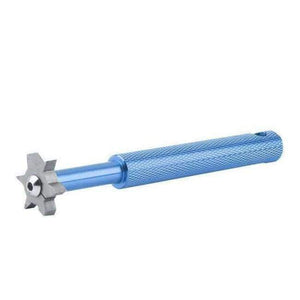 Planet Gates Blue 6 Blade Iron Wedge Square Golf Club Groove Cleaner Sharpener Drop shipping
