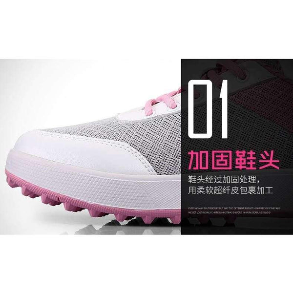 Planet Gates Blue / 6 Women Rubber Sale Limited Summer New! Pgm Golf Female Models Ultra-light Breathable Mesh Shoes Design Fixed Staple 3d Groo