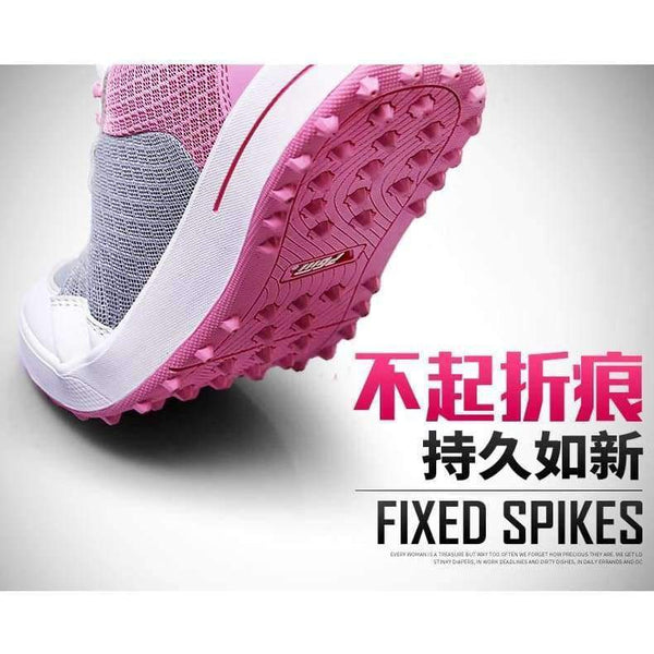 Planet Gates Blue / 6 Women Rubber Sale Limited Summer New! Pgm Golf Female Models Ultra-light Breathable Mesh Shoes Design Fixed Staple 3d Groo