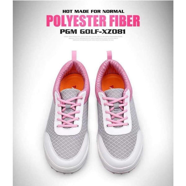 Planet Gates Blue / 6 Women Rubber Sale Limited Summer New! Pgm Golf Female Models Ultra-light Breathable Mesh Shoes Design Fixed Staple 3d Groo